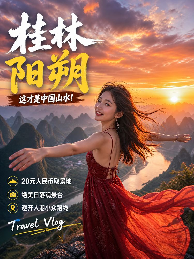 香蕉视频旅行视频-桂林阳朔旅行视频演示